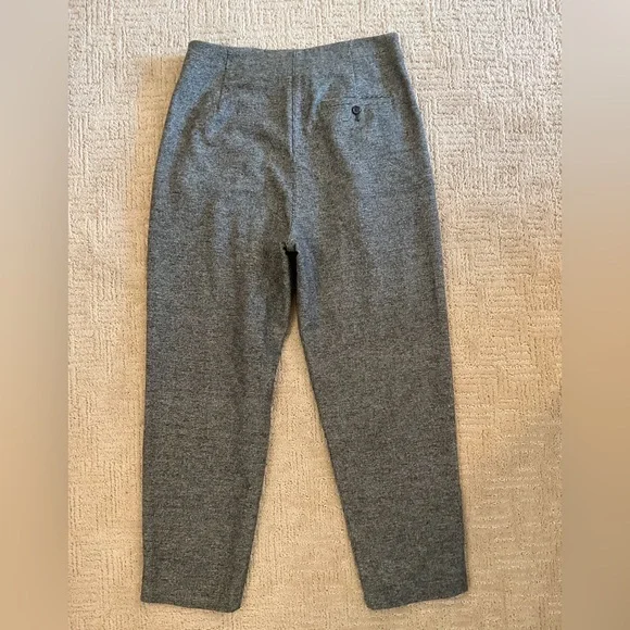 💕🩶 Aritzia Wilfred Chambery Wool Cashmere Crop Pants Gray 6 Minimalist Classic - Picture 4 of 11